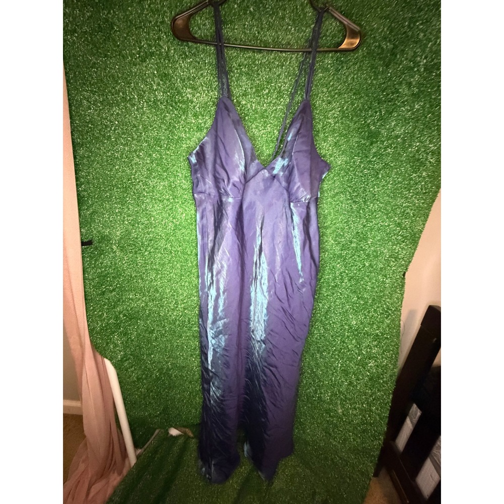 Wild Fable Navy Blue Satin Strappy Dress Women's XXL